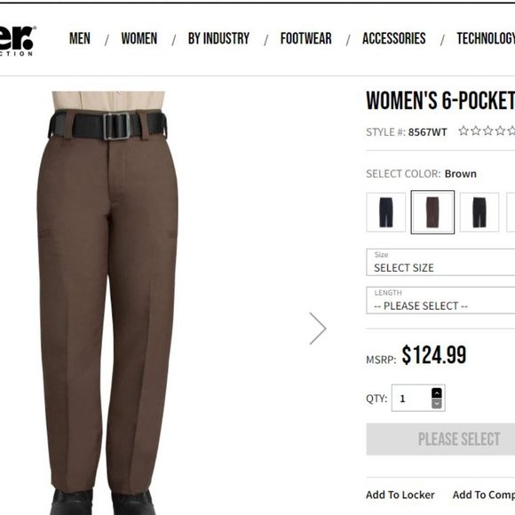 NWOT Blauer 6 pocket wool pants 8567WT BROWN size 4 REG police tactical - Picture 6 of 6